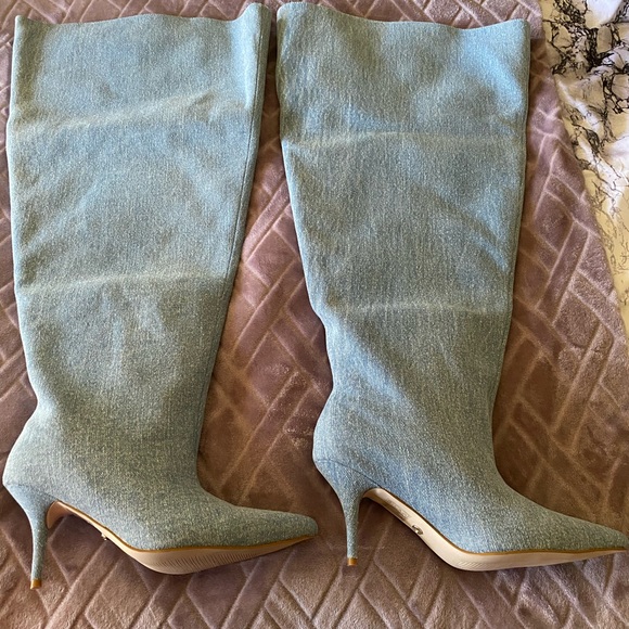 Azalea Wang Amby- Denim Boot - Picture 6 of 9